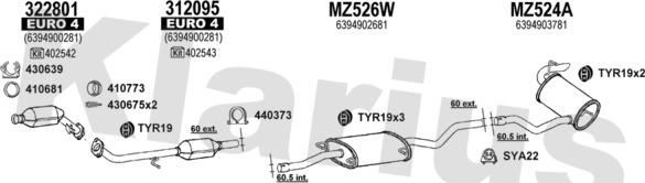 Klarius 600946U - Échappement droxauto.com