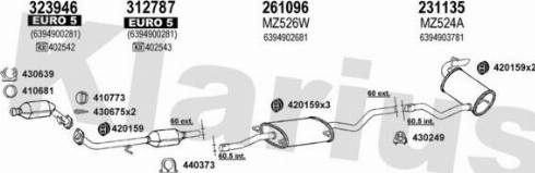 Klarius 600989E - Échappement droxauto.com