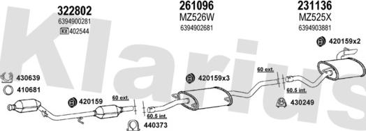 Klarius 600925E - Échappement droxauto.com
