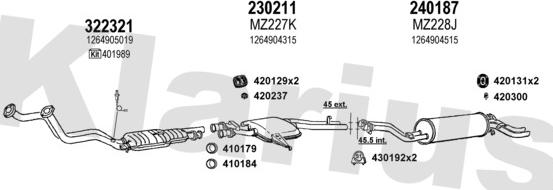 Klarius 600541E - Échappement droxauto.com