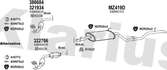Klarius 600589U - Échappement droxauto.com