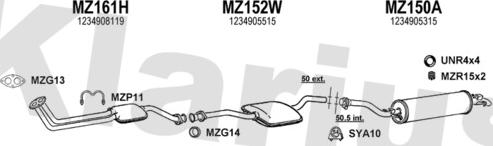 Klarius 600003U - Échappement droxauto.com