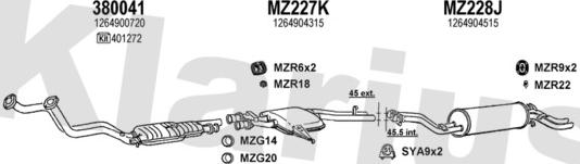 Klarius 600164U - Échappement droxauto.com