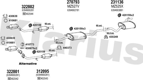 Klarius 600835E - Échappement droxauto.com