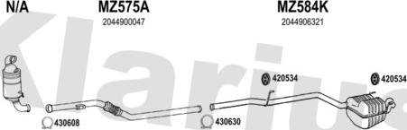 Klarius 601001U - Échappement droxauto.com