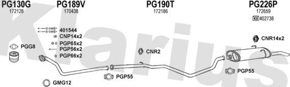 Klarius 630404U - Échappement droxauto.com