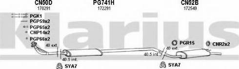 Klarius 630029U - Échappement droxauto.com