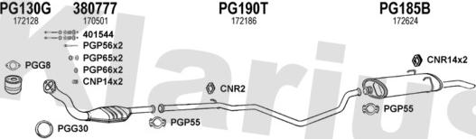 Klarius 630896U - Échappement droxauto.com