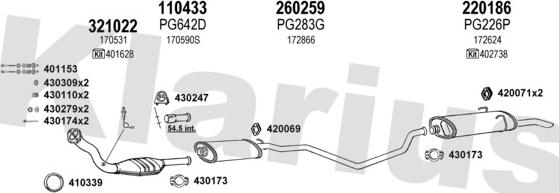 Klarius 630397E - Échappement droxauto.com