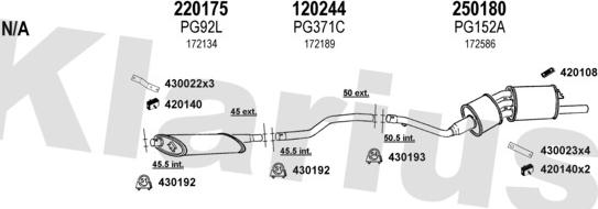 Klarius 630205E - Échappement droxauto.com