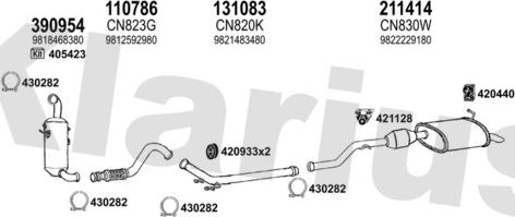 Klarius 631880E - Échappement droxauto.com