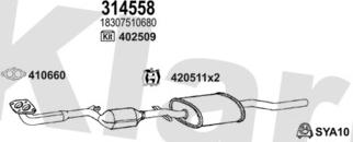 Klarius 060677U - Échappement droxauto.com