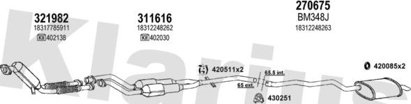Klarius 060321E - Échappement droxauto.com