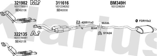 Klarius 060379U - Échappement droxauto.com