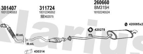 Klarius 060239E - Échappement droxauto.com