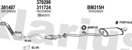 Klarius 060239U - Échappement droxauto.com