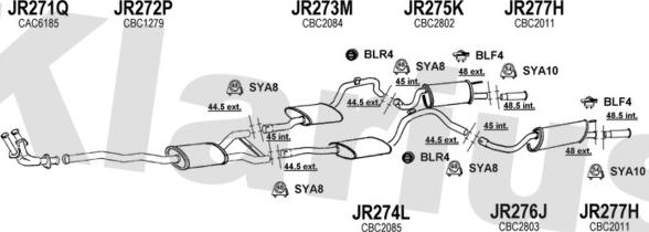 Klarius 080188U - Échappement droxauto.com