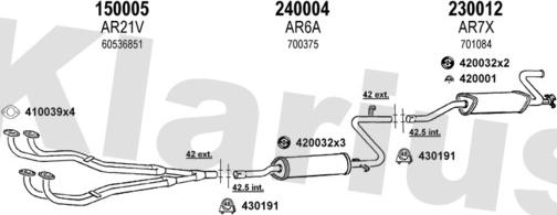 Klarius 030007E - Échappement droxauto.com