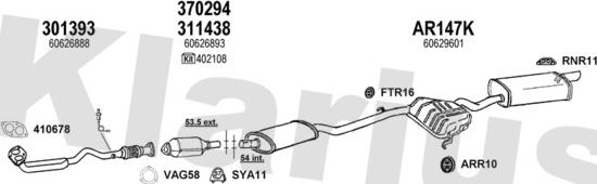 Klarius 030128U - Échappement droxauto.com