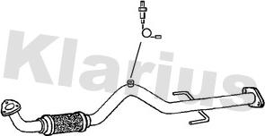 Klarius 110704 - Tuyau d'échappement droxauto.com