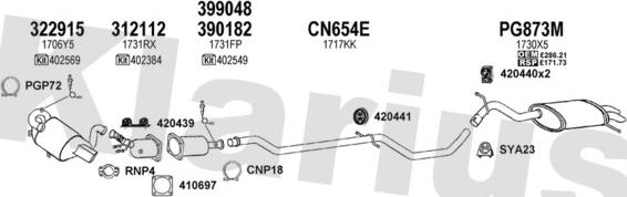 Klarius 180949U - Échappement droxauto.com