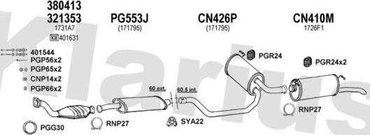 Klarius 180449U - Échappement droxauto.com