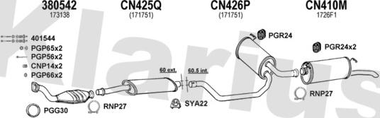 Klarius 180448U - Échappement droxauto.com