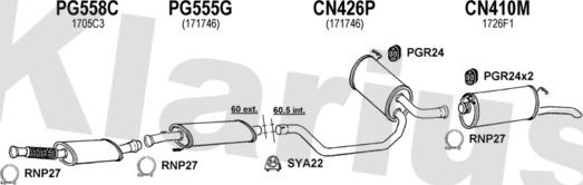 Klarius 180450U - Échappement droxauto.com