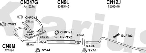 Klarius 180047U - Échappement droxauto.com