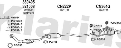 Klarius 180348U - Échappement droxauto.com