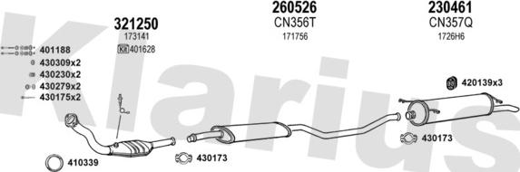 Klarius 180335E - Échappement droxauto.com