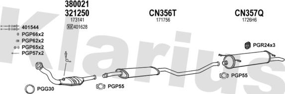 Klarius 180335U - Échappement droxauto.com