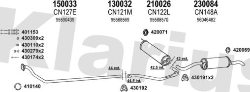 Klarius 180235E - Échappement droxauto.com