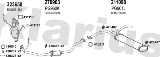 Klarius 181174E - Échappement droxauto.com