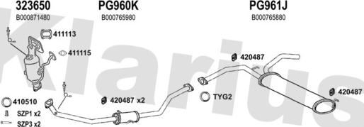 Klarius 181174U - Échappement droxauto.com