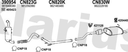 Klarius 631880U - Échappement droxauto.com
