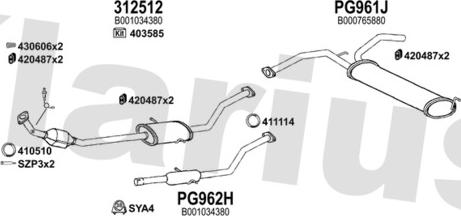 Klarius 181362U - Échappement droxauto.com