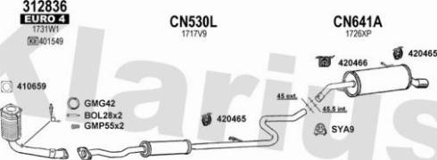 Klarius 181292U - Échappement droxauto.com