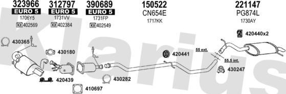Klarius 181264E - Échappement droxauto.com