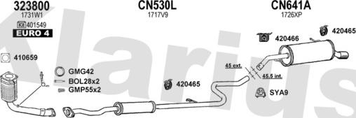 Klarius 181228U - Échappement droxauto.com