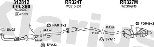 Klarius 120430U - Échappement droxauto.com