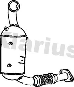 Klarius 390443 - Filtre à particules / à suie, échappement droxauto.com