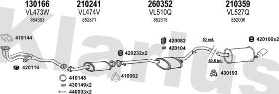 Klarius 390369E - Échappement droxauto.com