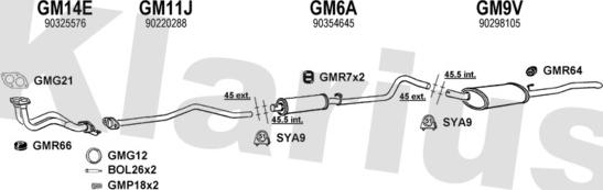 Klarius 390375U - Échappement droxauto.com