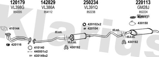 Klarius 390255E - Échappement droxauto.com