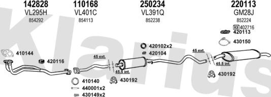 Klarius 390256E - Échappement droxauto.com