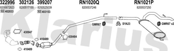 Klarius 391985U - Échappement droxauto.com