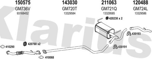 Klarius 391930E - Échappement droxauto.com