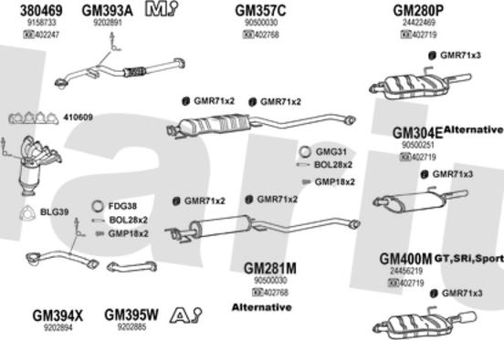 Klarius 391593U - Échappement droxauto.com