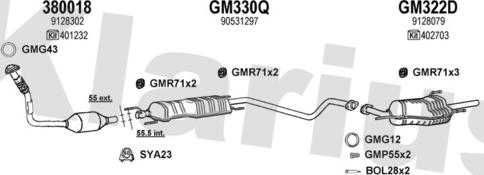 Klarius 391029U - Échappement droxauto.com